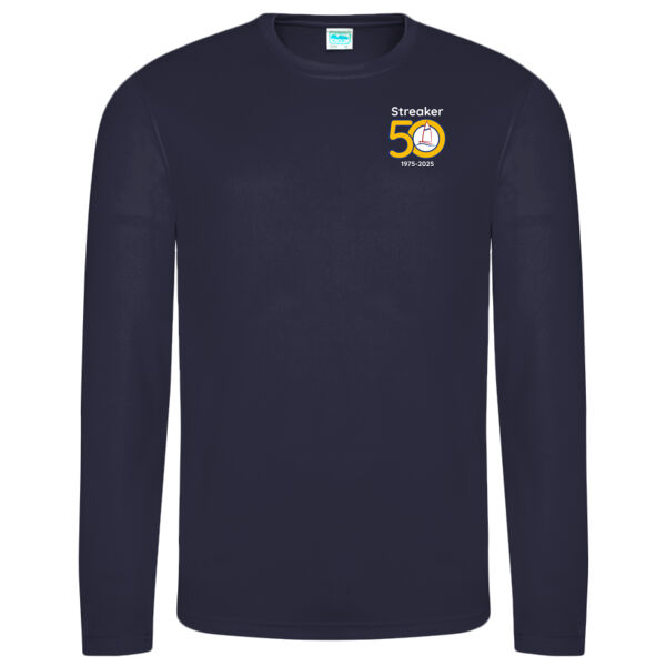 Streaker Mens Long Sleeve Cool T-Shirt Dark Colours Thumbnail